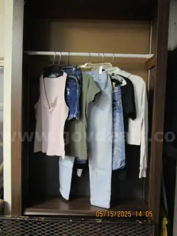 USED/WASHED PANTS, SHORTS, TOPS &#x26; CROPPED ZIPPERED HOODIE