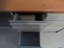 USED (1) STEELCASE DESK, BROWN TOP, 5-DRAWER RIGHT, (1) STEELCASE DESK, BROWN TOP, 2-DRAWER LEFT