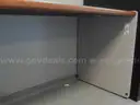 USED (1) STEELCASE DESK, BROWN TOP, 5-DRAWER RIGHT, (1) STEELCASE DESK, BROWN TOP, 2-DRAWER LEFT