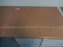 USED (1) STEELCASE DESK, BROWN TOP, 5-DRAWER RIGHT, (1) STEELCASE DESK, BROWN TOP, 2-DRAWER LEFT