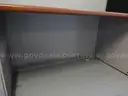 USED (1) STEELCASE DESK, BROWN TOP, 5-DRAWER RIGHT, (1) STEELCASE DESK, BROWN TOP, 2-DRAWER LEFT