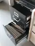 (2) USED STEELCASE DESKS; (2) USED VERTICAL FILE CABINETS
