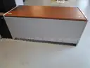 (2) USED STEELCASE DESKS; (2) USED VERTICAL FILE CABINETS