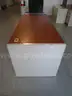 (2) USED STEELCASE DESKS; (2) USED VERTICAL FILE CABINETS