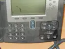 USED (1) CISCO IP PHONE 7965, (1) CISCO IP PHONE 7962, (1) PANASONIC PORT REPLICATOR, (1) BELKIN POWER SURGE PROTECTOR