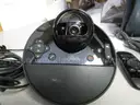 (1) USED LOGITECH WEBCAMERA W/ (1) USED REMOTE; FOR PARTS OR REPAIR