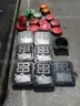 LARGE BATCH OF USED TRAFFIC LIGHTS: (7) CROSSWALK SIGNALS; (14) LIGHTS