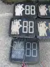 LARGE BATCH OF USED TRAFFIC LIGHTS: (7) CROSSWALK SIGNALS; (14) LIGHTS
