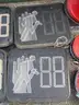 LARGE BATCH OF USED TRAFFIC LIGHTS: (7) CROSSWALK SIGNALS; (14) LIGHTS