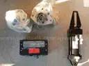 USED (1) HMF PNEUMATIC AIR CYLINDER BORE 3.25, (1) LIFT J-BOX LIFT-U RBLT 05 9003042,(2) DYNAMATIC LIMITED MOTOR HYD FAN