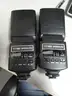 (2) USED BLACK, NEEWER SPEEDLITE TT560 FLASH ATTACHMENTS; (3) USED BLACK, NEEWER SPEEDLITE 750II FLASH ATTACHMENTS