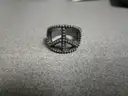 (3) USED RINGS AND (1) UNUSED NECKLACE