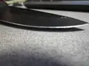 (4) USED KNIVES: (3) FOLDING, (1) FIXED-BLADE