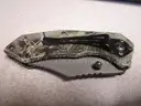 (4) USED KNIVES: (3) FOLDING, (1) FIXED-BLADE