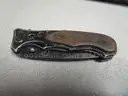 (4) USED KNIVES: (3) FOLDING, (1) FIXED-BLADE