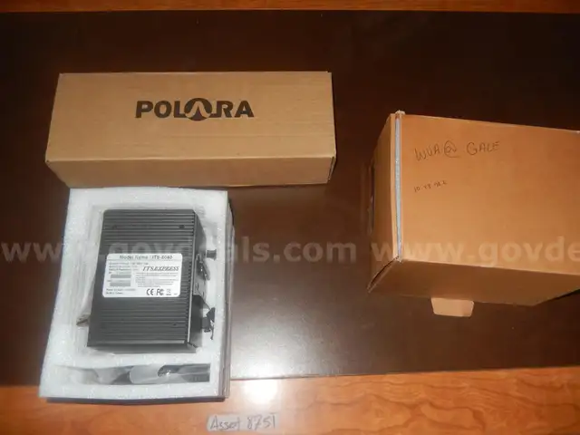 USED (1) POLARA IDS2 CROSSING BUTTON, (1) ITS EXPRESS ITS-8040 8 PORT COPPER + 4 PORT FIBER, (1) ITS EXPRESS ITS-8012V2