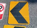 USED (6) TOW AWAY ZONE SIGNS, (3) CAUTION SIGNS, (1) ALL WAY SIGN