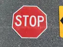 USED (3) TOW AWAY SIGNS, (4) STOP SIGNS, (1) SPEED HUMP SIGN, (1) STREET SIGN, (1) CAUTION SIGN