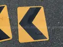 USED (1) DEAD END SIGN, (2) CAUTION SIGNS, (4) ARROW SIGNS, (1) TRAIL X-ING SIGN, (1) RIGHT LANE BIKE ONLY SIGN