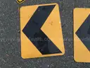 USED (1) DEAD END SIGN, (2) CAUTION SIGNS, (4) ARROW SIGNS, (1) TRAIL X-ING SIGN, (1) RIGHT LANE BIKE ONLY SIGN