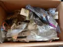 USED (1) BOX OF ASSORTED BUS HARDWARE AND PARTS