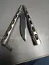 (1) USED 4&#x22; BLADE BUTTERFLY KNIFE; (1) USED CASE XX FOLDING KNIFE GIFT SET
