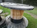 (1) USED LARGE WOODEN SPOOL