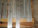 USED (13) ALUMINUM SCRAP STRAIGHT PIECES RANGING FROM 32&#x22; TO 53&#x22; LONG