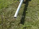 USED (25) ALUMINUM SCRAP POLES RANGING FROM 24&#x22; TO 200&#x22; LONG