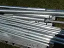 USED (25) ALUMINUM SCRAP POLES RANGING FROM 24&#x22; TO 200&#x22; LONG