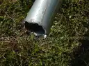USED (25) ALUMINUM SCRAP POLES RANGING FROM 24&#x22; TO 200&#x22; LONG