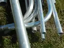 USED (25) ALUMINUM SCRAP POLES RANGING FROM 24&#x22; TO 200&#x22; LONG