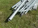 USED (25) ALUMINUM SCRAP POLES RANGING FROM 24&#x22; TO 200&#x22; LONG