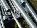 USED (25) ALUMINUM SCRAP POLES RANGING FROM 24&#x22; TO 200&#x22; LONG