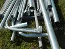 USED (25) ALUMINUM SCRAP POLES RANGING FROM 24&#x22; TO 200&#x22; LONG
