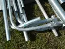 USED (25) ALUMINUM SCRAP POLES RANGING FROM 24&#x22; TO 200&#x22; LONG