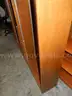 USED (1) WOOD, DOUBLE 6-TIERS SIDES BOOKCASE&#x9;13&#x22;D X 61&#x22;W S 81&#x22;H
