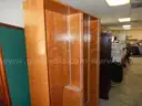 USED (1) WOOD, DOUBLE 6-TIERS SIDES BOOKCASE&#x9;13&#x22;D X 61&#x22;W S 81&#x22;H