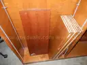 USED (1) WOOD, DOUBLE 6-TIERS SIDES BOOKCASE&#x9;13&#x22;D X 61&#x22;W S 81&#x22;H