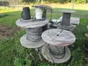 (8) USED WIRE SPOOLS ON PALLET