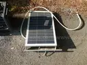 USED (1) SOLAR PANEL 22&#x22; W x 32&#x22; L, (2) BLUEHAWK STACKABLE CONTAINERS, SOME LOOSE NUTS AND BOLTS