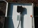 USED (1) SOLAR PANEL 22&#x22; W x 32&#x22; L, (2) BLUEHAWK STACKABLE CONTAINERS, SOME LOOSE NUTS AND BOLTS