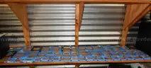 USED (5) DELL BLUE PLASTIC HARD DRIVE CADDIES, (50) BLUE AND BLACK PLASTIC HARD DRIVE CADDIES