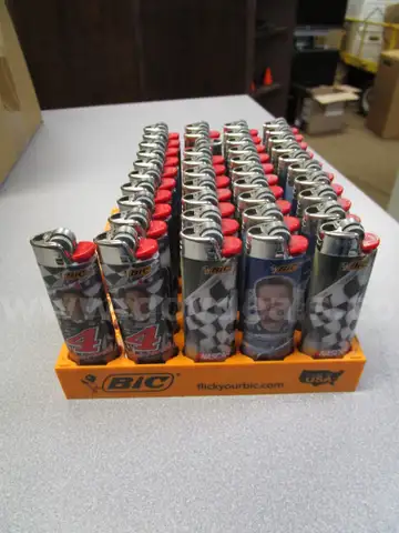 (41) LIKE-NEW NASCAR BIC LIGHTERS