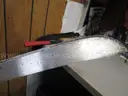 (1) USED 18&#x22; BLADE MATCHETE IN A BLACK SHEATH; (2) USED FOLDING KNIVES; (1) USED HATCHET