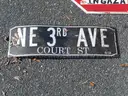 USED (6) STOP SIGNS, (3) CAUTION SIGNS, (1) STREET SIGN