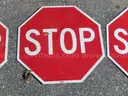 USED (4) STOP SIGNS, (3) CAUTION SIGNS, (2) WEDNESDAY TIME LISTED SIGNS, (1) TOW AWAY ZONE SIGN