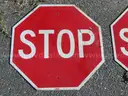 USED (4) STOP SIGNS, (3) CAUTION SIGNS, (2) WEDNESDAY TIME LISTED SIGNS, (1) TOW AWAY ZONE SIGN