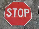 USED (8) STOP SIGNS, (1) 25 SPEED LIMIT SIGN, (1) 20 MPH SIGN