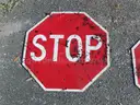 USED (8) STOP SIGNS, (1) 25 SPEED LIMIT SIGN, (1) 20 MPH SIGN
